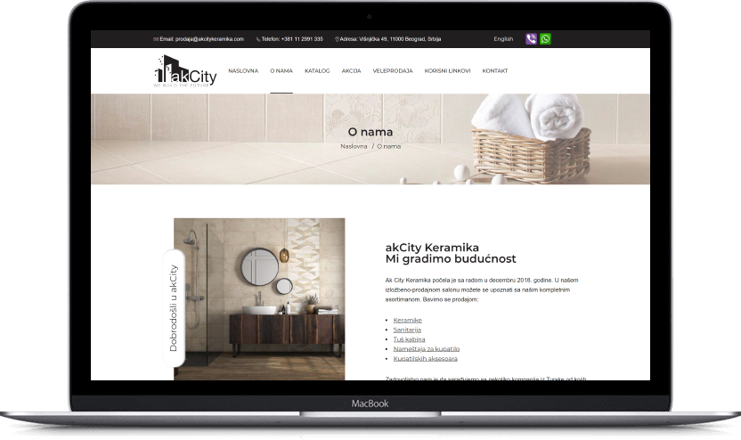 Dodatni desktop ekran projekta Ak City