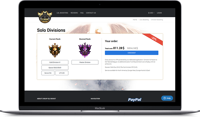 Dodatni desktop ekran projekta Cheap ELO Boost