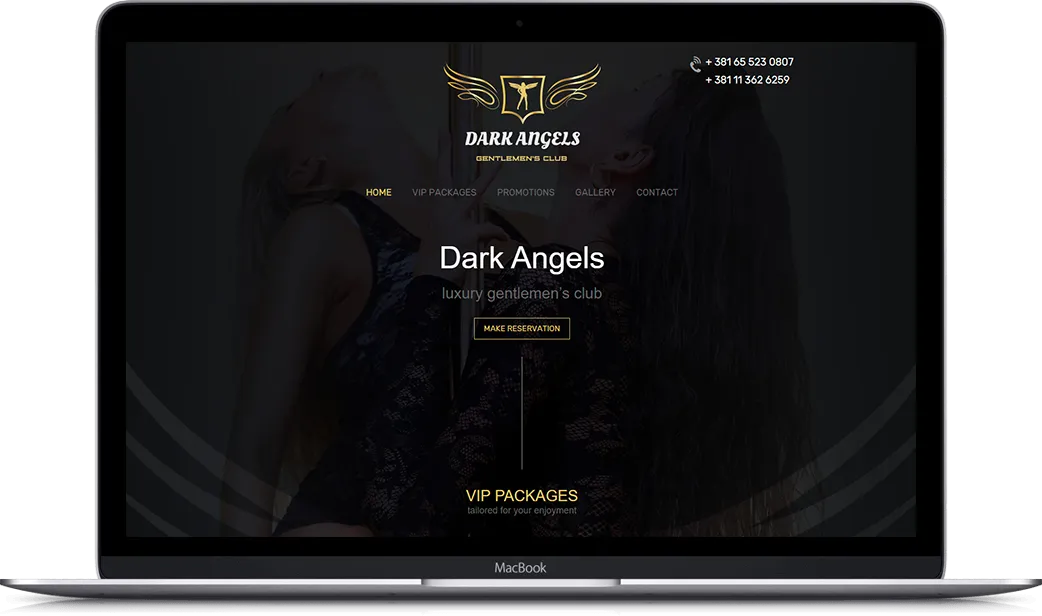 Desktop prikaz projekta Dark Angels