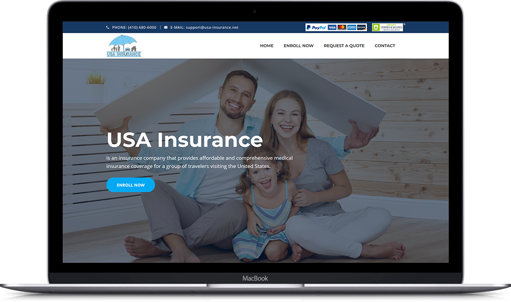 Desktop prikaz projekta USA Insurance